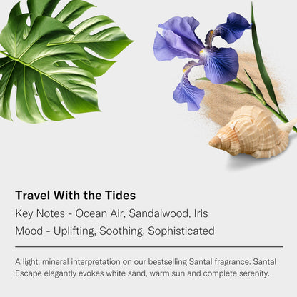 AromaTech Santal Escape Essential Oil Blend — Ocean Air, Sandalwood, Iris (4 oz)