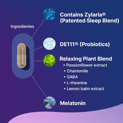 Santo Remedio Buenas Noches – Sleep Support, Digestive Health, Zylaria®, DE111® Probiotics, Melatonin
