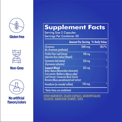 Santo Remedio Super Nopal Exclusive Nopal Gurmar Formula 60 Capsules BritishVita | Premium UK Vitamins & Wellness Supplements