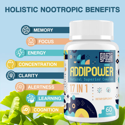 Sapotax 17-in-1 Brain Supplement – Herbal Extracts, Vitamins & Amino Acids (120 Tablets)