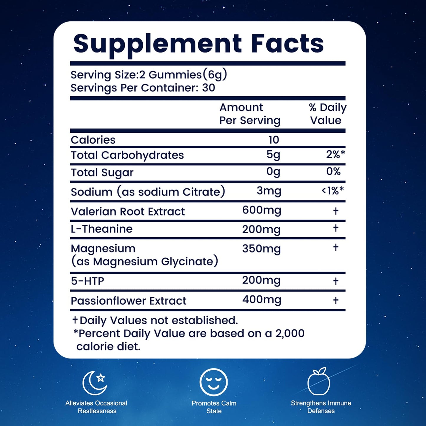 Satnkemi Sleep Gummies for Adults - Melatonin-Free Sleep Aid (Valerian, L-Theanine, Magnesium)