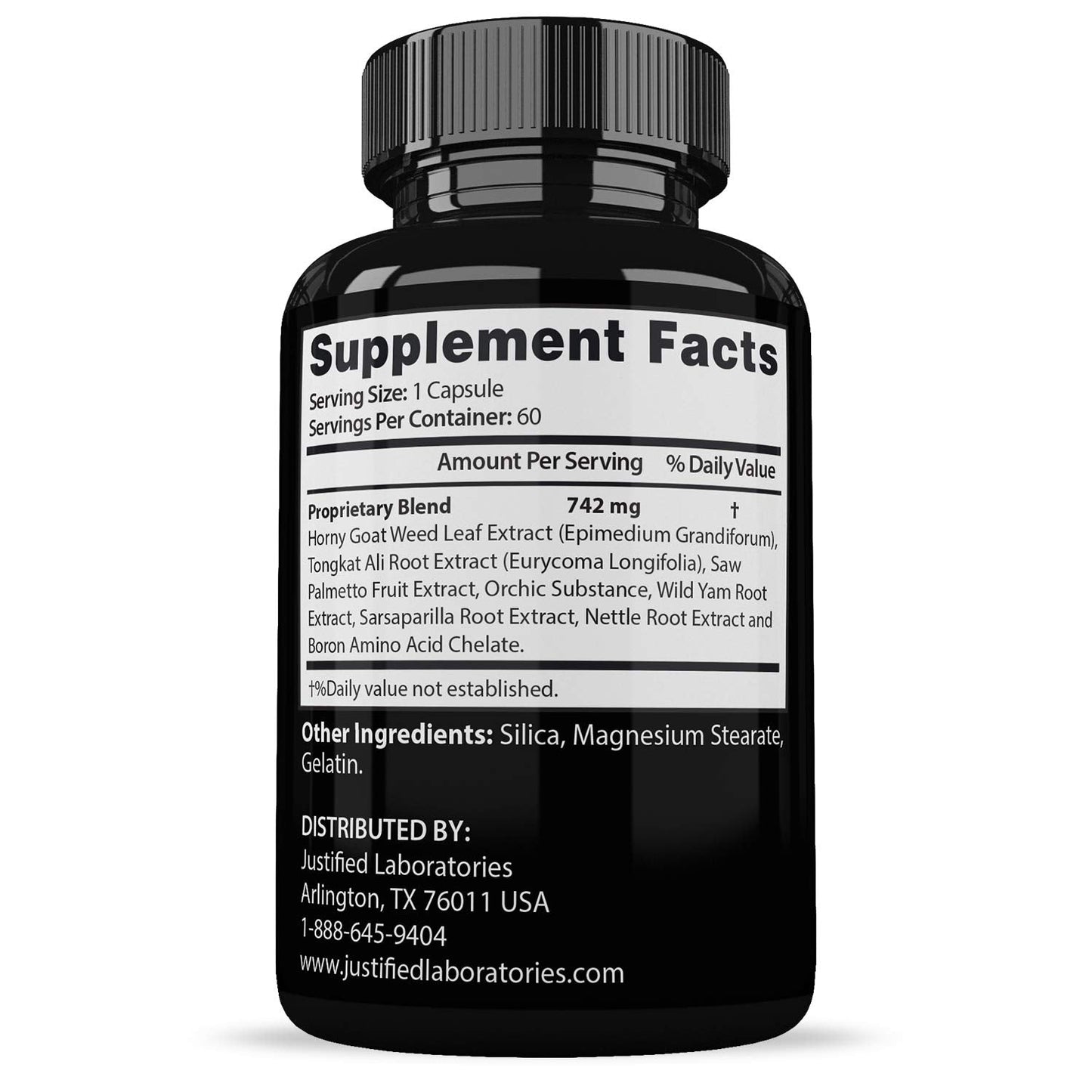 Savage Grow 742MG All Natural Men's Health Formula, 60 Capsules