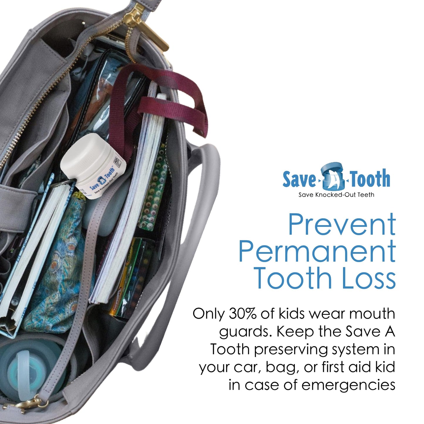Save-A-Tooth Preservation Kit – Preserve Knocked-Out Teeth for 24 Hours | USA Made