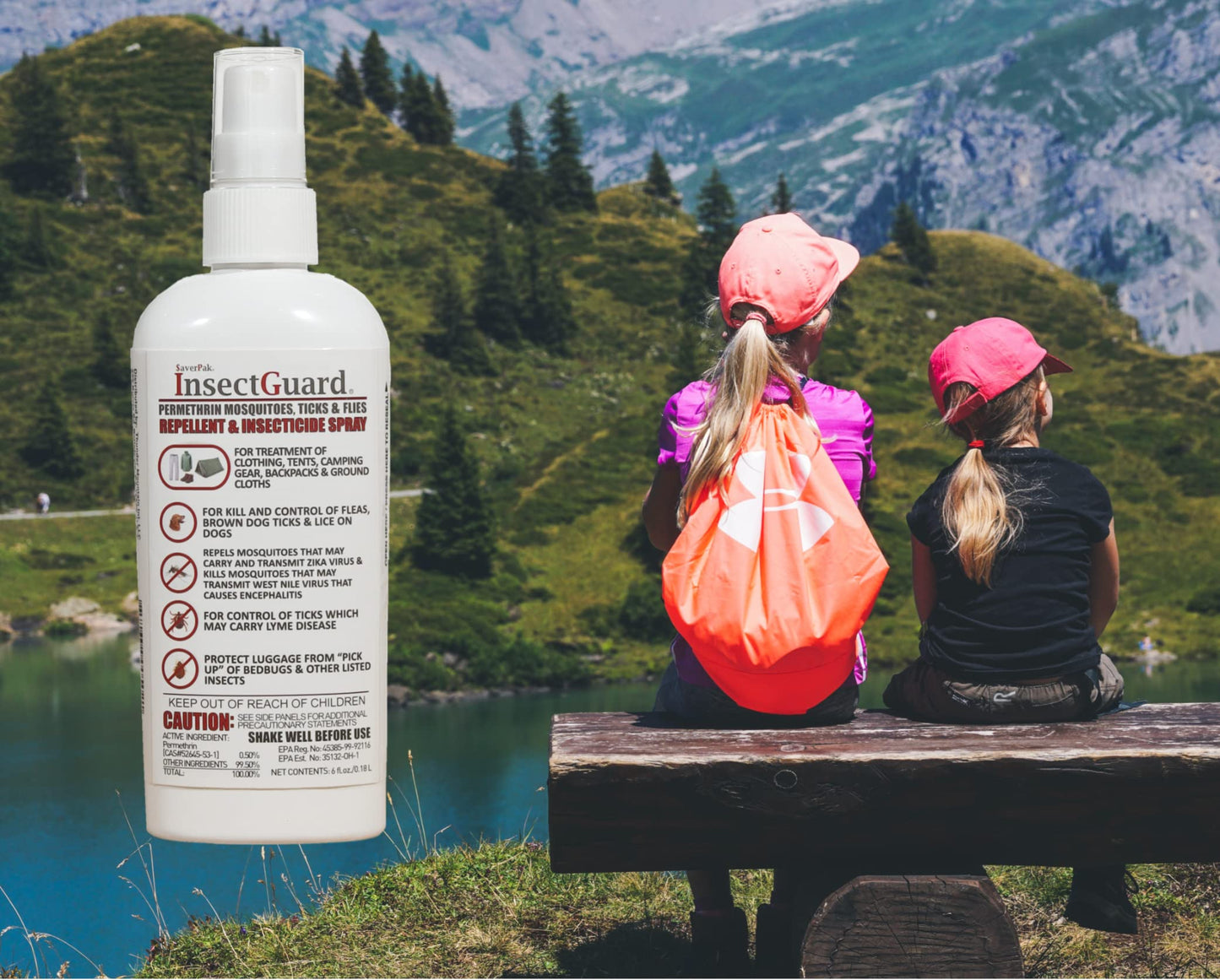 InsectGuard Permethrin Spray by $averPak — Mosquito, Tick & Fly Repellent & Insecticide (Gallon, 2 Pack)