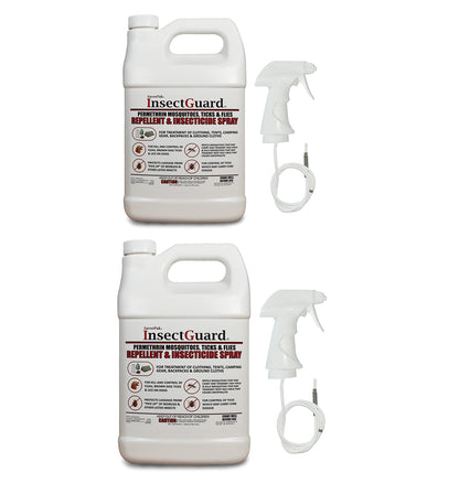 InsectGuard Permethrin Spray by $averPak — Mosquito, Tick & Fly Repellent & Insecticide (Gallon, 2 Pack)