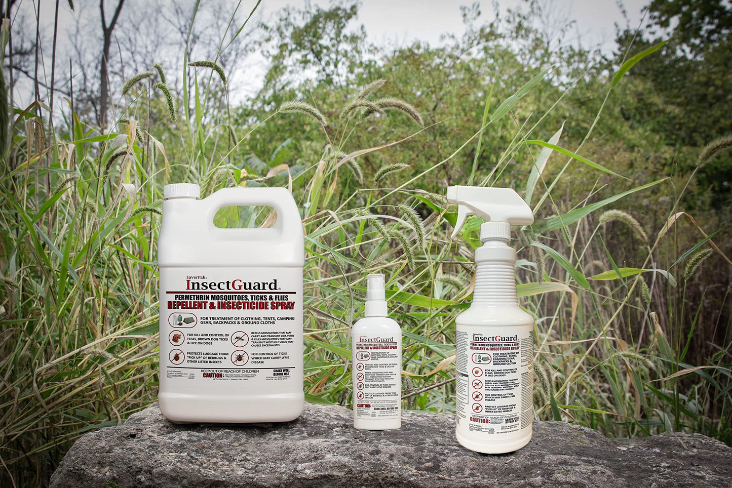 InsectGuard Permethrin Spray by $averPak — Mosquito, Tick & Fly Repellent & Insecticide (Gallon, 2 Pack)