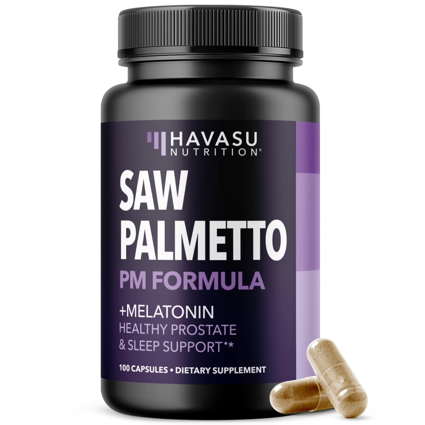 Saw Palmetto PM with Melatonin 3mg – Night Time Prostate & Sleep Support