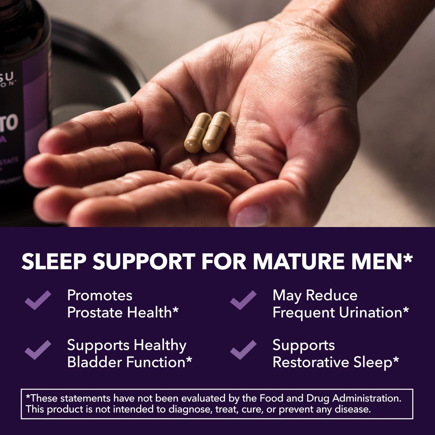 Saw Palmetto PM with Melatonin 3mg – Night Time Prostate & Sleep Support