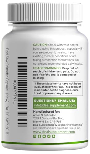 Saw Palmetto + Pumpkin Seed – 300 Capsules | Prostate Health & Hair Support
