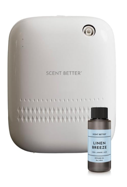 SB SCENT BETTER Scent Better Pro Diffuser – Smart Bluetooth, Waterless Nebulizing (White)