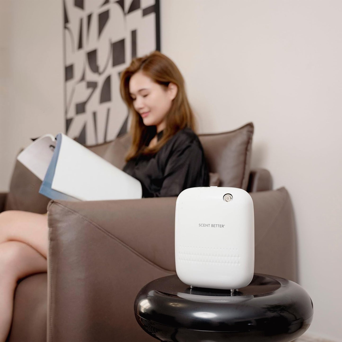 SB SCENT BETTER Scent Better Pro Diffuser – Smart Bluetooth, Waterless Nebulizing (White)