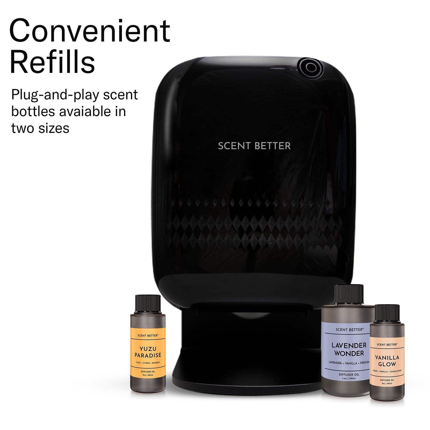 SB SCENT BETTER Scent Better Pro Diffuser – Smart Bluetooth, Waterless Nebulizing (White)