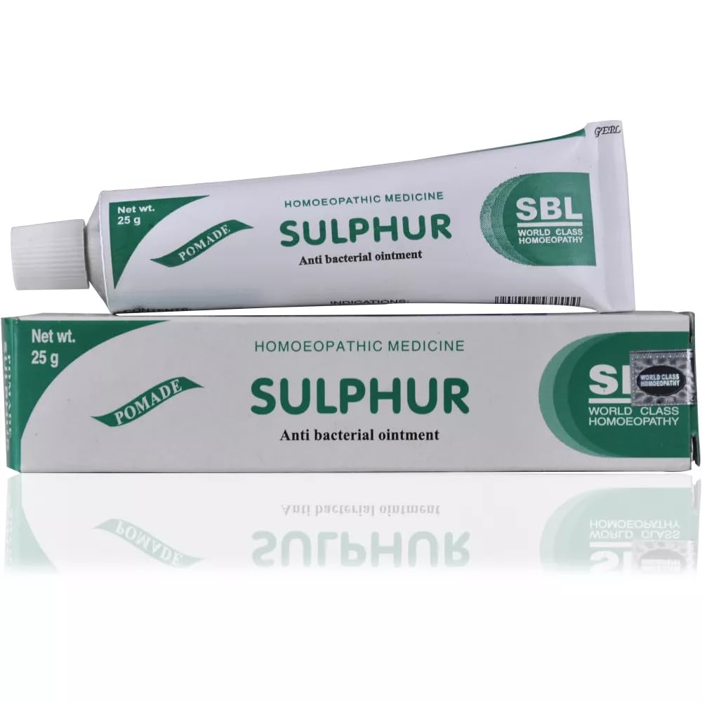 SBL Sulphur Ointment 25g - Dry Skin, Itching & Pimples Relief