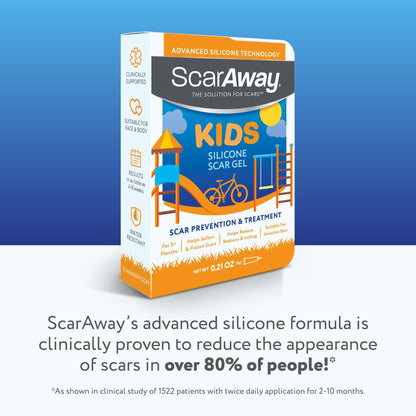 ScarAway Kids Silicone Scar Gel – Medical-Grade, 6g, Improves Scar Color & Texture