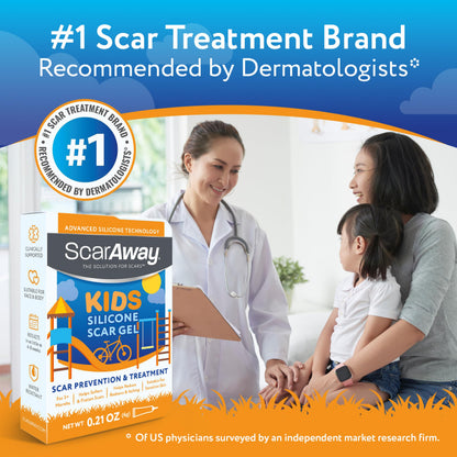 ScarAway Kids Silicone Scar Gel – Medical-Grade, 6g, Improves Scar Color & Texture