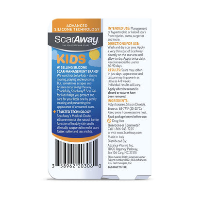 ScarAway Kids Silicone Scar Gel – Medical-Grade, 6g, Improves Scar Color & Texture