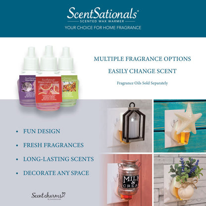 ScentSationals Scent Charm Plug-in Essential Oil Diffuser | Wall Plug Diffuser