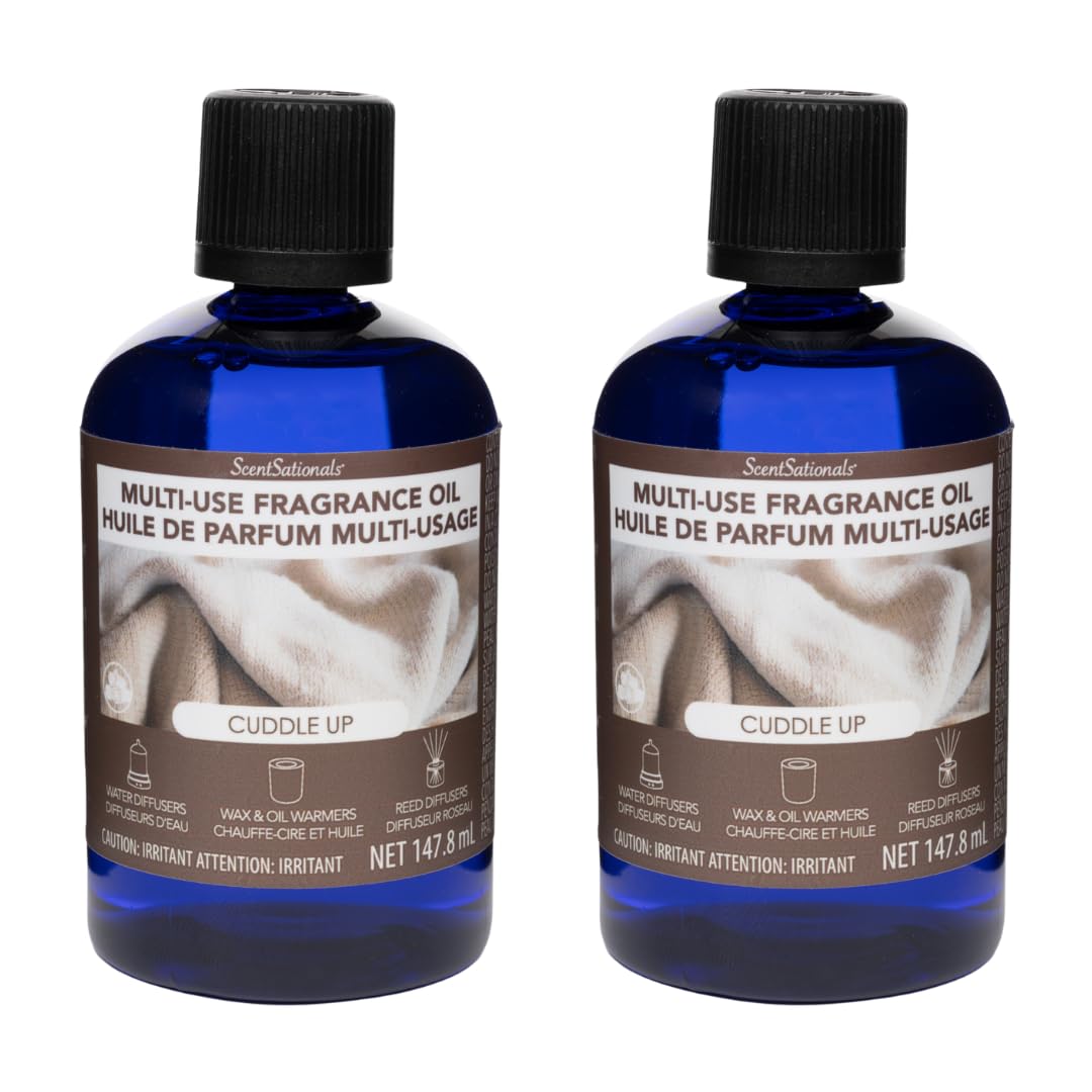 ScentSationals Multi-Use Essential Oils Refill for Diffusers – Set of 2, 147.8 ml Each, Cuddle Up