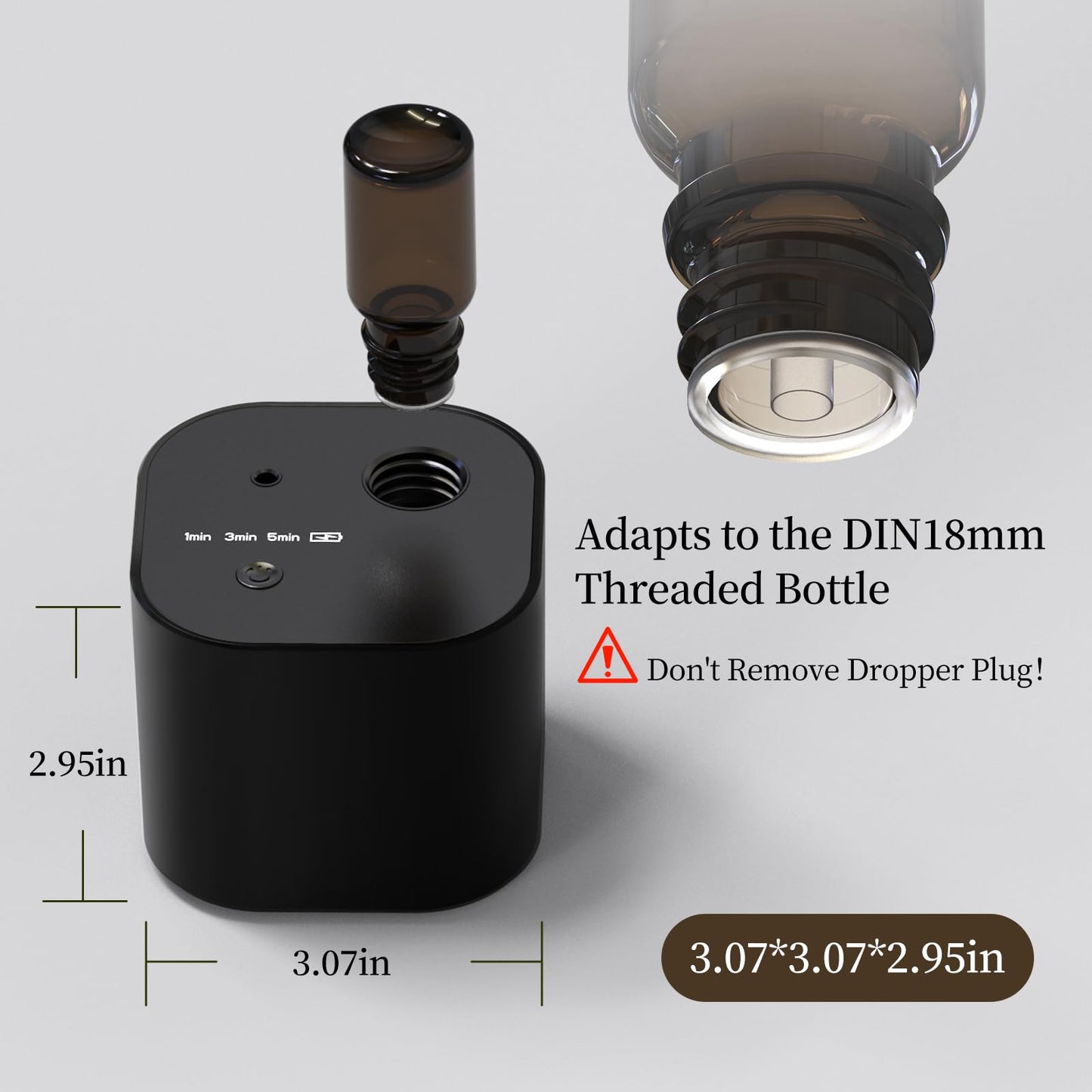 Waterless Scent Diffuser – 3 Mist Modes, Cordless & Ultra Quiet for 200 sq ft