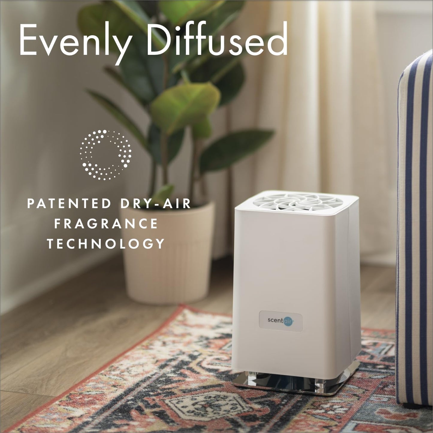 ScentAir Whisper Home Diffuser – 800 sq ft, WiFi & Bluetooth, Alexa & Google Compatible, White