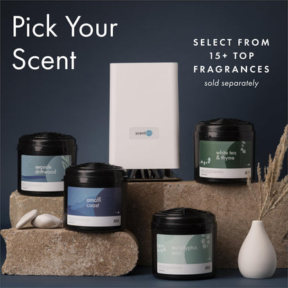 ScentAir Whisper Home Diffuser – 800 sq ft, WiFi & Bluetooth, Alexa & Google Compatible, White