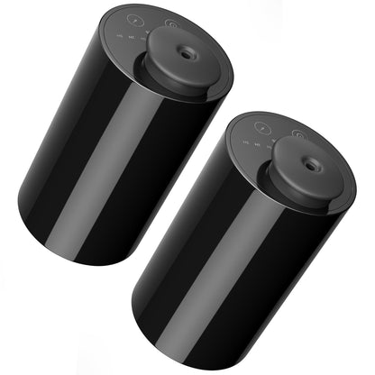 ScentBots Waterless Diffuser – Car & Home Nebulizing Diffuser, 20mL, Up to 600 sq ft (AN7 Black, 2-Pack)