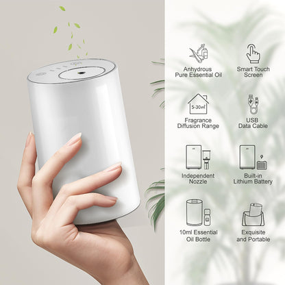 Scentcares Sentiment Diffuser - Waterless Essential Oil Diffuser with 3 Timers