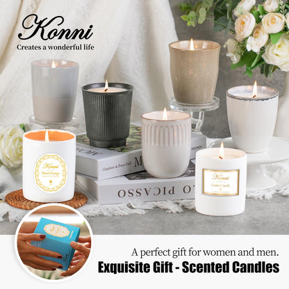 Scented Candle 8oz Soy – Red Rose Ceramic Cup Jar Candle | Long-Lasting, Non-Toxic