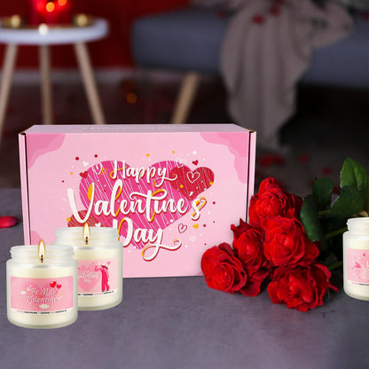 Scented Candle Gifts 6-Pack | Long-Lasting Aromatherapy Candles for Him & Her | Romantic Gifts & Home Decor