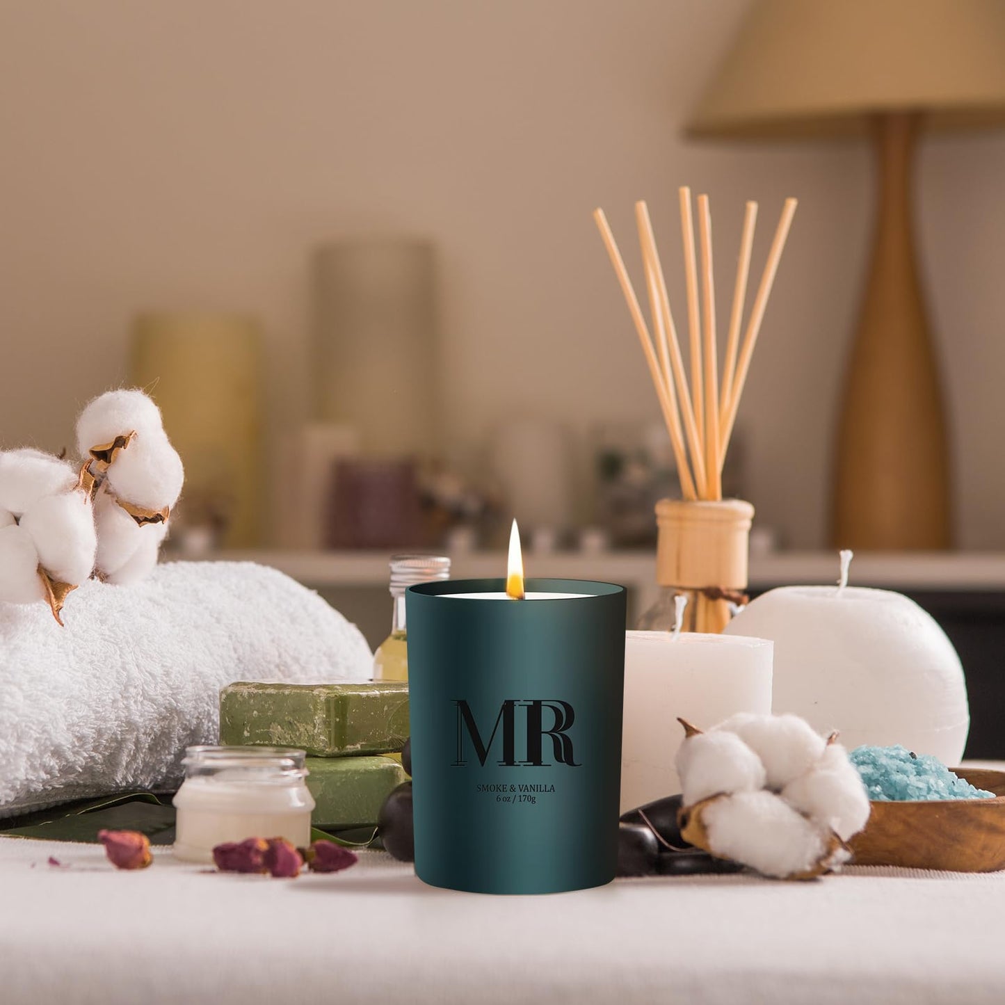 Scented Candle Gifts Set for Men – Smoke & Vanilla | Dad, Husband, Boyfriend