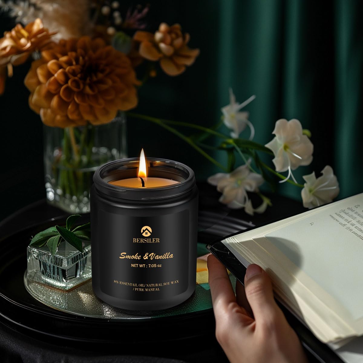 Scented Candle for Men – Vanilla Aromatherapy Candle for Home & Gifts