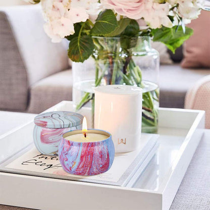 Scented Candles Gifts Set for Women - 9 Pack Soy Wax with Essential Oils