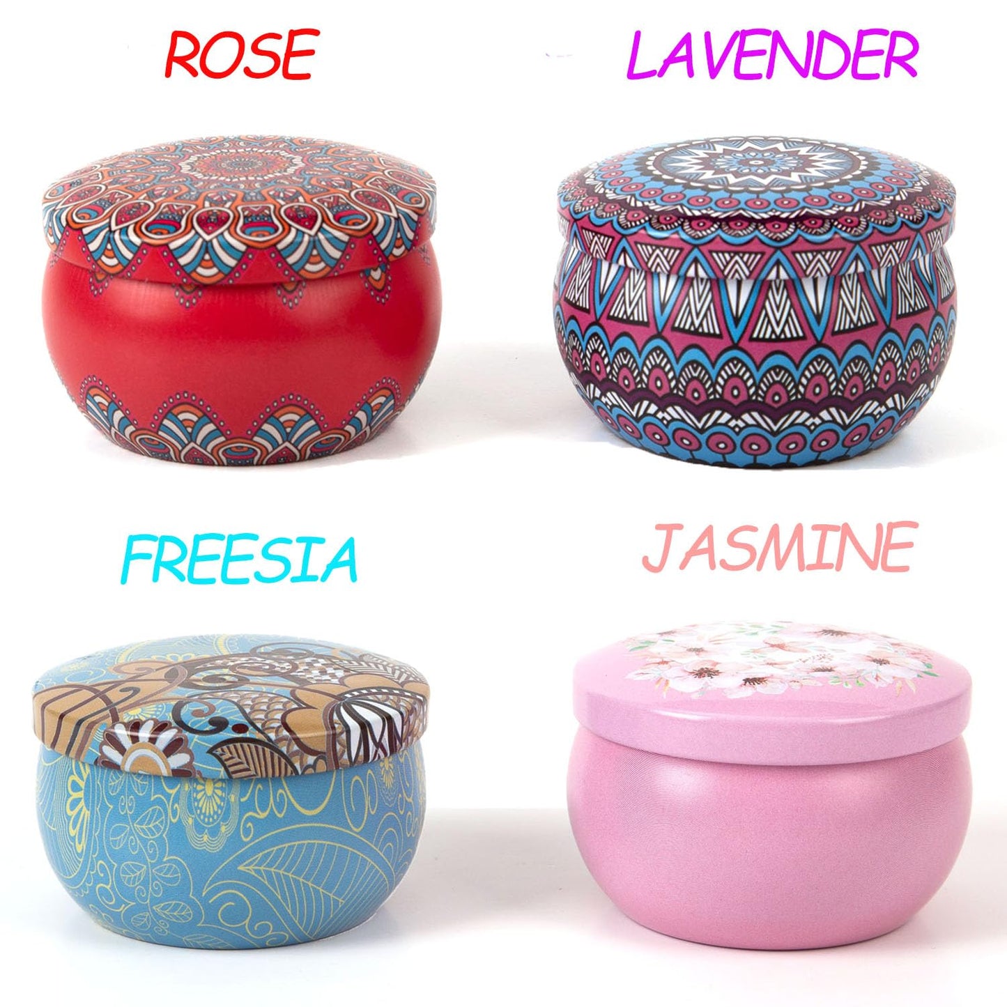 Scented Candles Gift Set for Women – 4 Pack Soy Wax with Essential Oils | All Natural, Non-Toxic