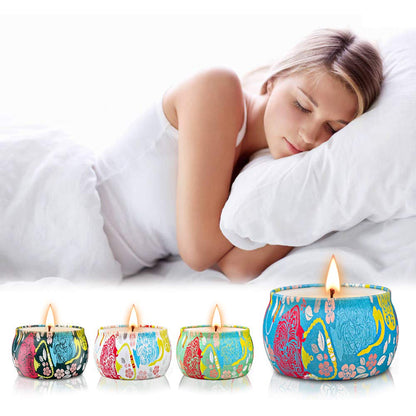 Scented Candles Gift Sets – Soy Wax Travel Tin Candles 4 Pack