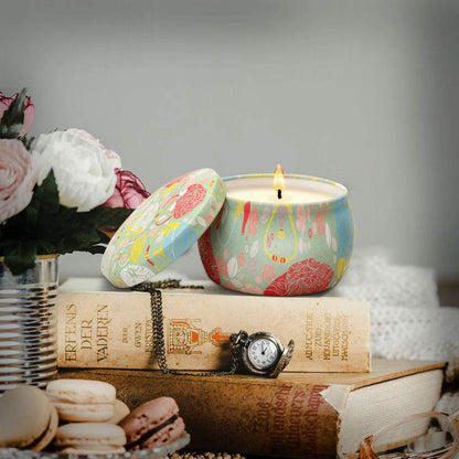 Scented Candles Gift Sets – Soy Wax Travel Tin Candles 4 Pack