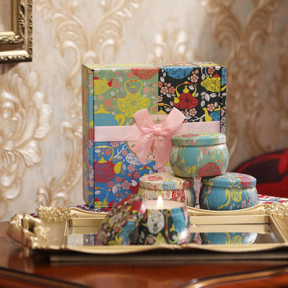 Scented Candles Gift Sets – Soy Wax Travel Tin Candles 4 Pack