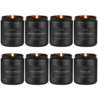 Scented Candles Set – 8 Pack Soy Jar Candles for Home & Aromatherapy Gifts