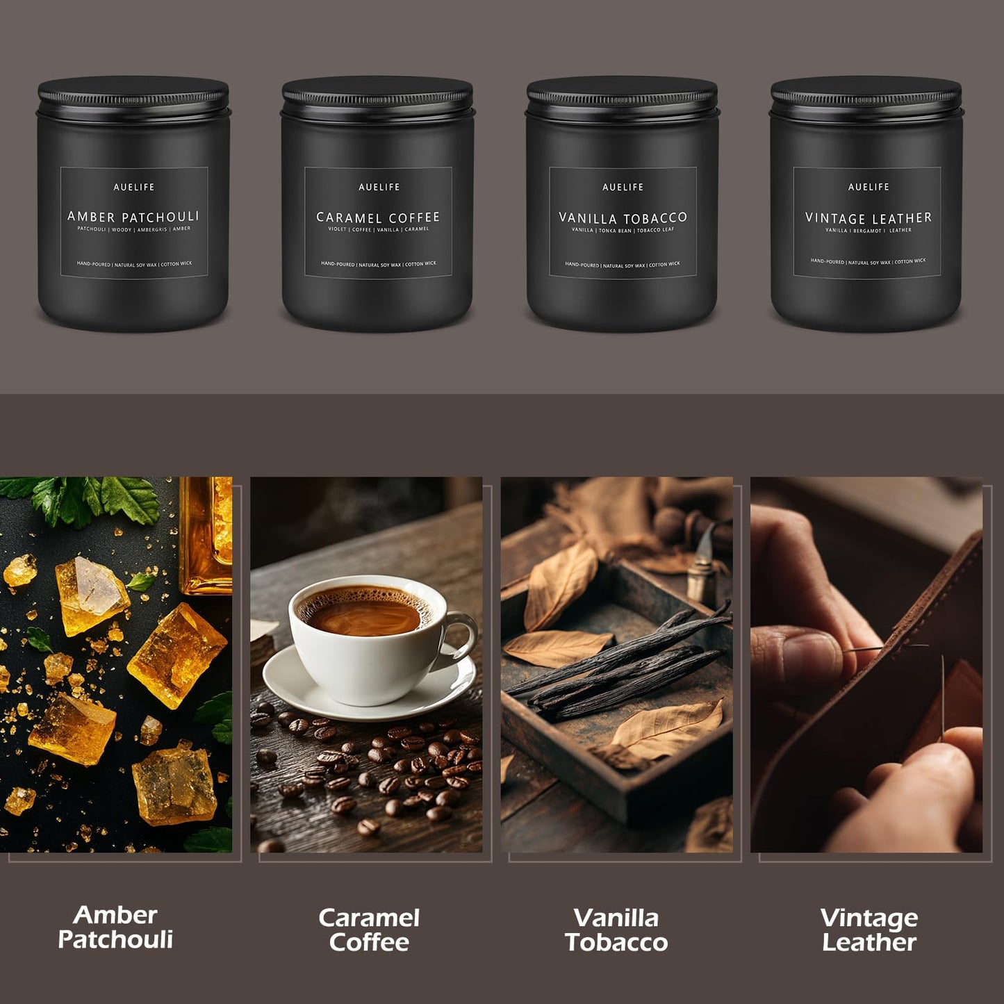 Scented Candles Set – 8 Pack Soy Jar Candles for Home & Aromatherapy Gifts