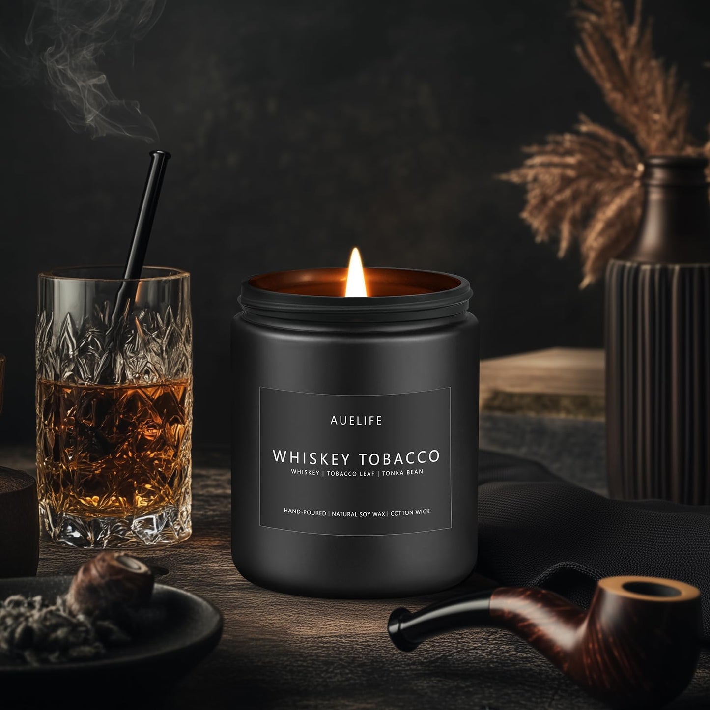 Scented Candles Set for Men – 4-Pack Masculine Soy Candles, Gifts for Dad