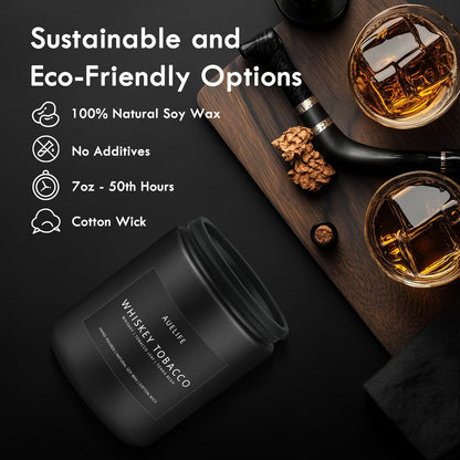 Scented Candles Set for Men – 4-Pack Masculine Soy Candles, Gifts for Dad