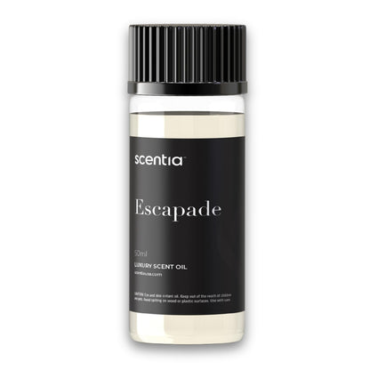 Scentia Escapade Hotel Diffuser Oil – 50ml | Jasmine, Bergamot & Marine Notes | Thanksgiving Gift