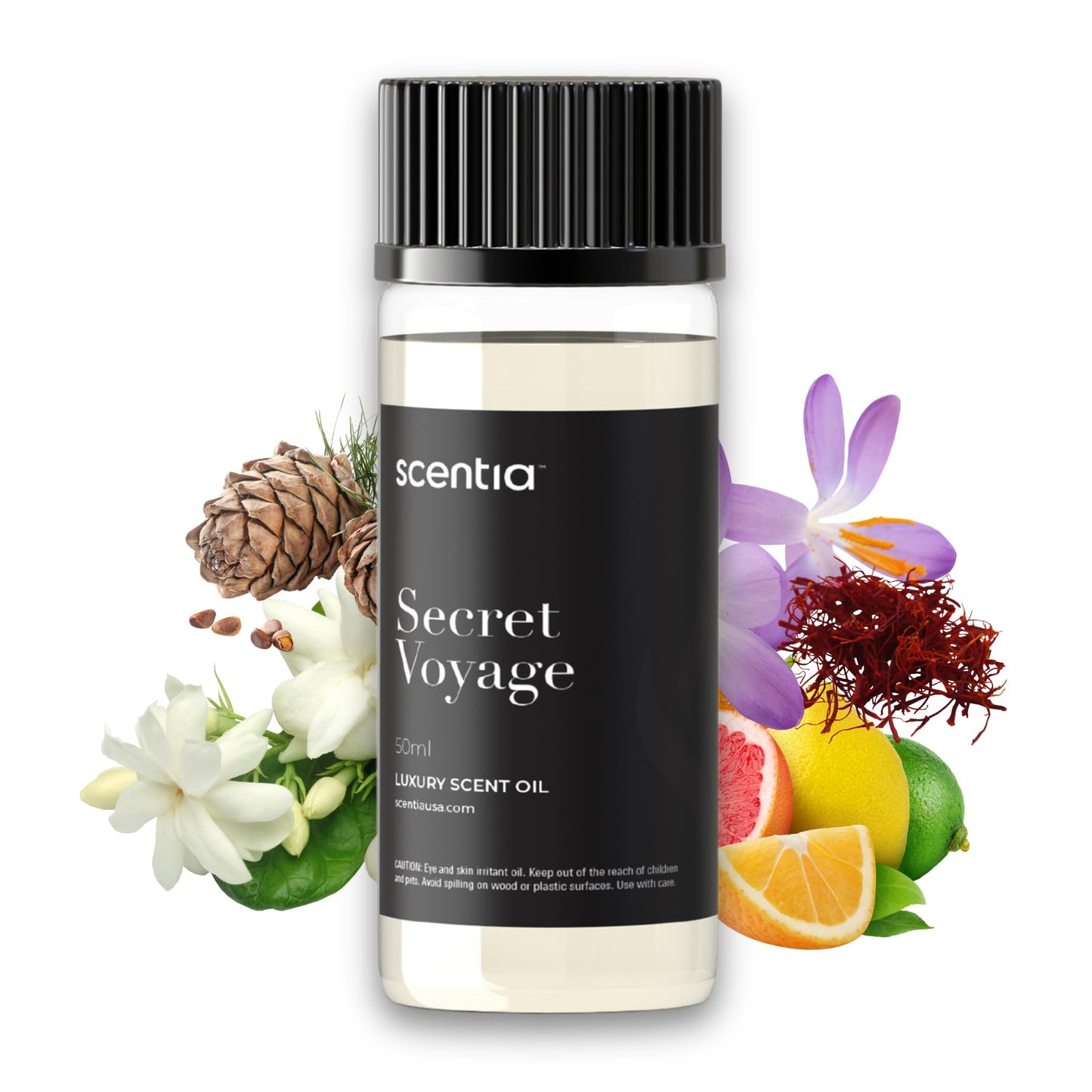 Scentia Hotel Diffuser Oil – Secret Voyage (50 mL) Cedar & Jasmine