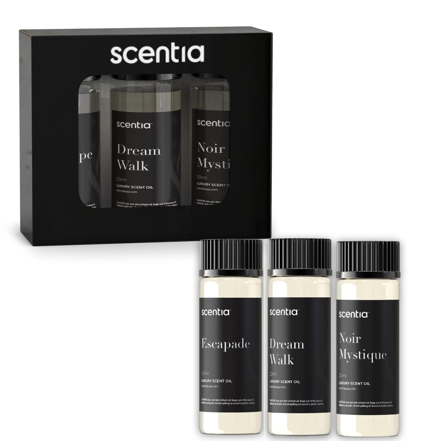 Scentia Hotel Inspired Diffuser Oils – 3×20ml Aromatherapy Set | Luxury Hotel Scents