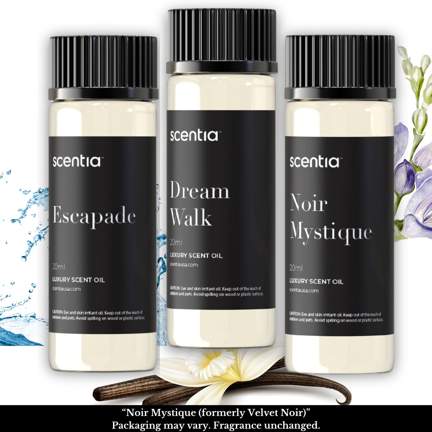 Scentia Hotel Inspired Diffuser Oils – 3×20ml Aromatherapy Set | Luxury Hotel Scents