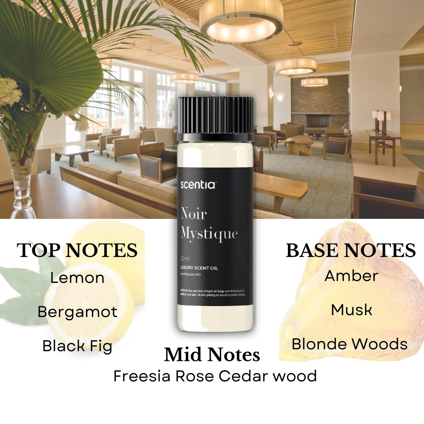 Scentia Hotel Inspired Diffuser Oils – 3×20ml Aromatherapy Set | Luxury Hotel Scents