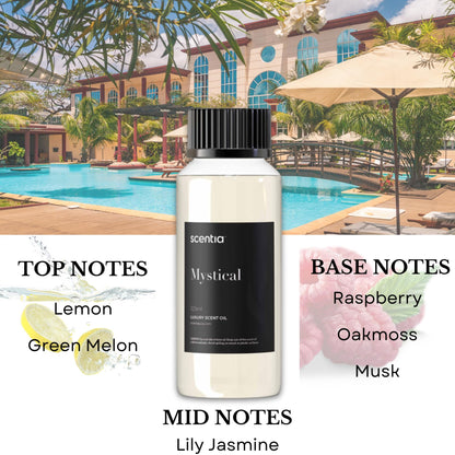 Scentia Mystical Diffuser Oil - Wynn-Inspired 120 mL | Melon, Jasmine, Raspberry & Lemon