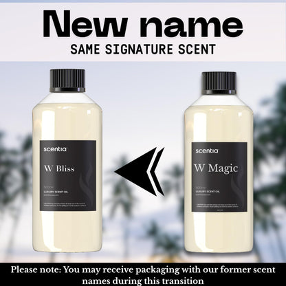 Scentia W Bliss Diffuser Refill Oil 500 mL – Bergamot, Lemongrass & Jasmine – Hotel-Inspired