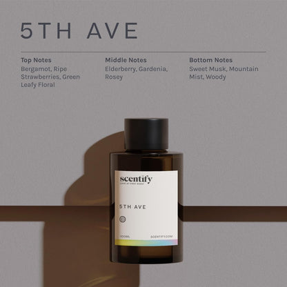 5th Ave Aroma Oil Refill for Diffusers – Bergamot & Gardenia (470ml) | Scentify