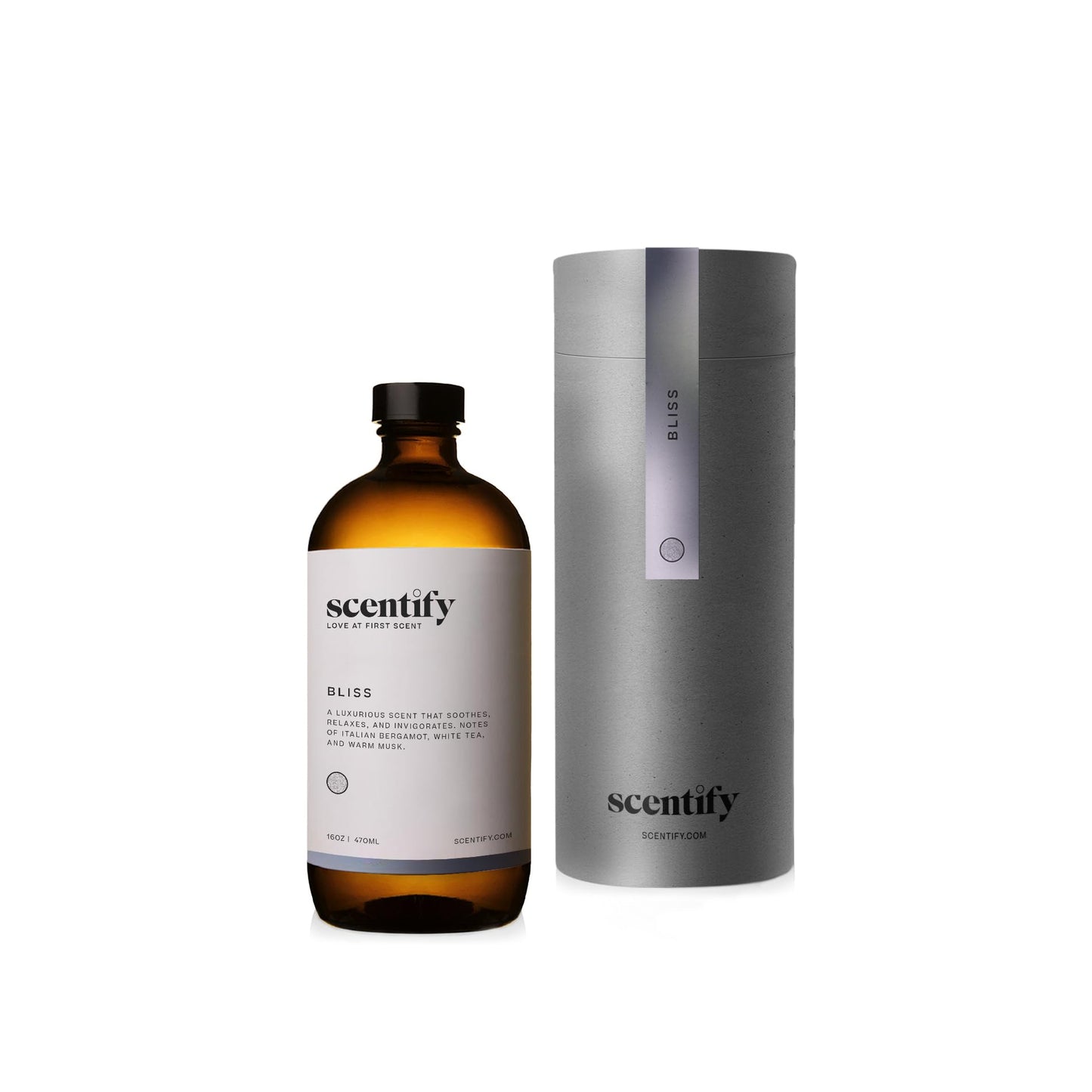 Scentify Bliss Aroma Oil Refill – Eucalyptus, Bergamot, Tea & Powdery Diffuser Fragrance 470ml (16 oz)
