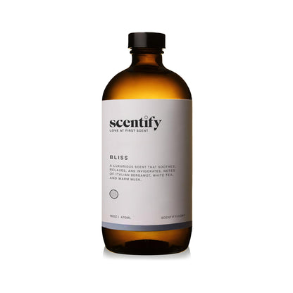 Scentify Bliss Aroma Oil Refill – Eucalyptus, Bergamot, Tea & Powdery Diffuser Fragrance 470ml (16 oz)